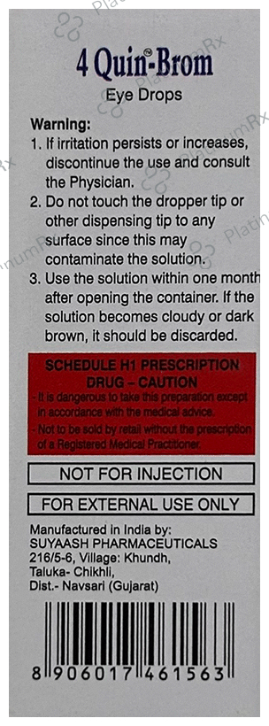 4 Quin-Brom Sterile Eye Drop