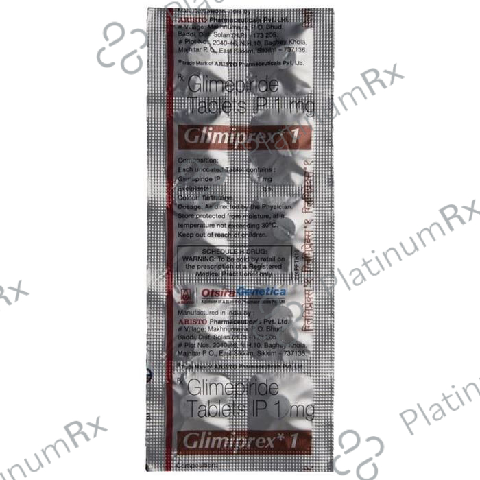 Glimiprex 1mg Tablet 10s