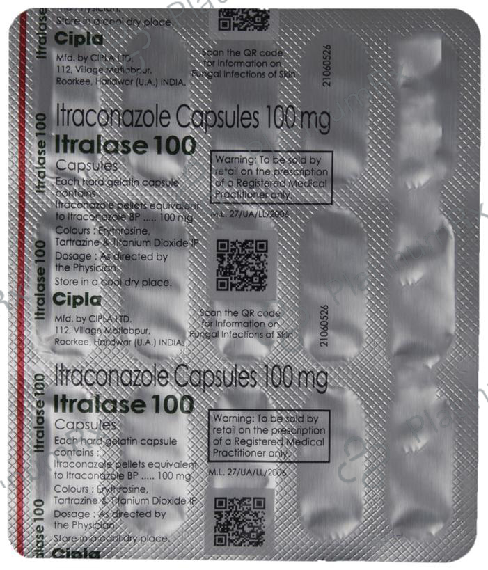 Itralase 100mg Capsule 15s
