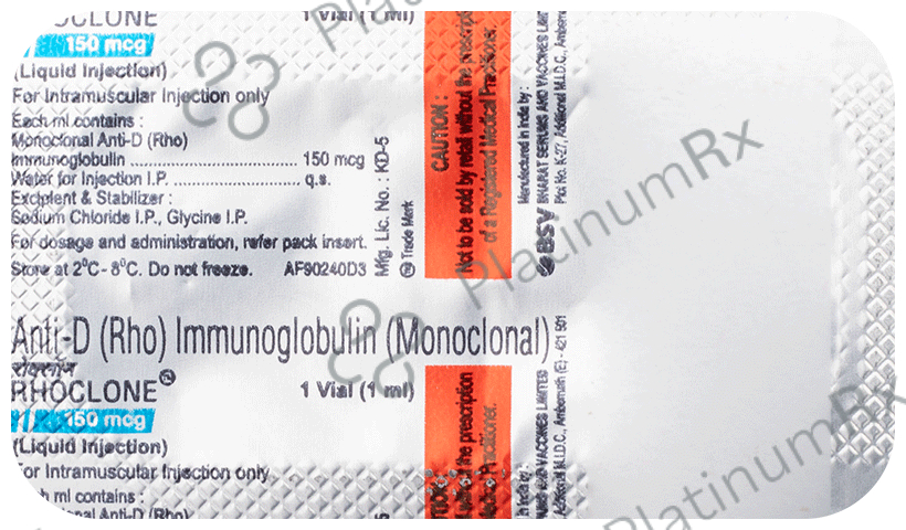Rhoclone 150mcg Injection