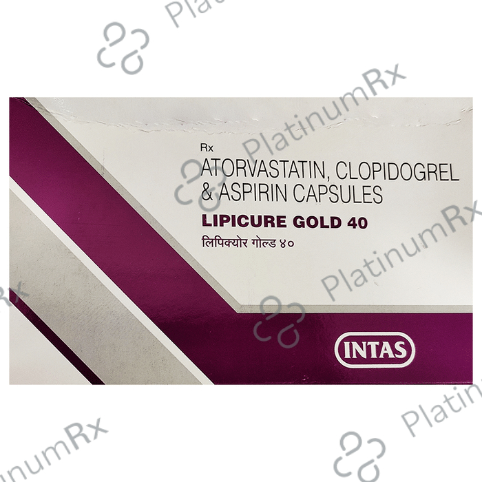 Lipicure Gold 40/75/75mg Capsule 10s