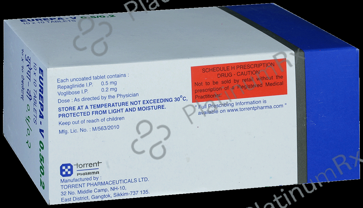 Eurepa V 0.5/0.2mg Tablet 10s