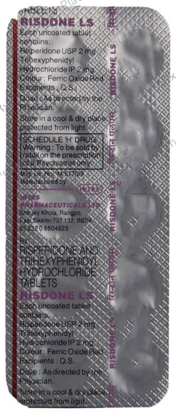 Risdone LS 2/2mg Tablet 10s