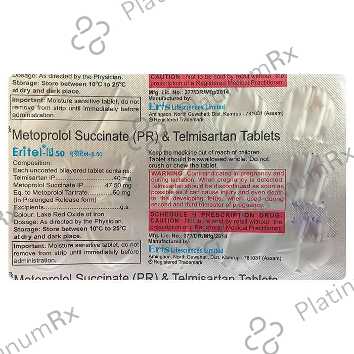 Eritel B 40/50mg Tablet PR 15s