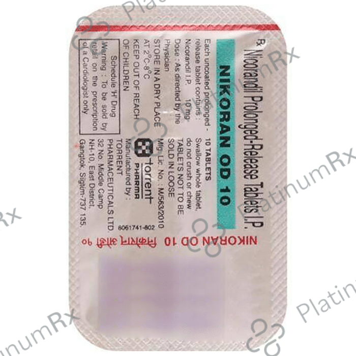 Nikoran OD 10mg Tablet PR 10s