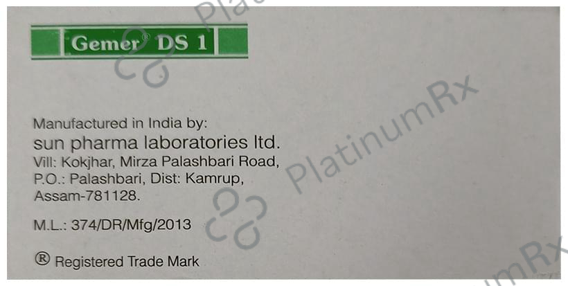 Gemer DS 1 Tablet PR 10 tablets