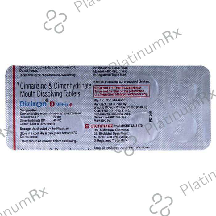 Diziron D 20/40mg Tablet MD 10s