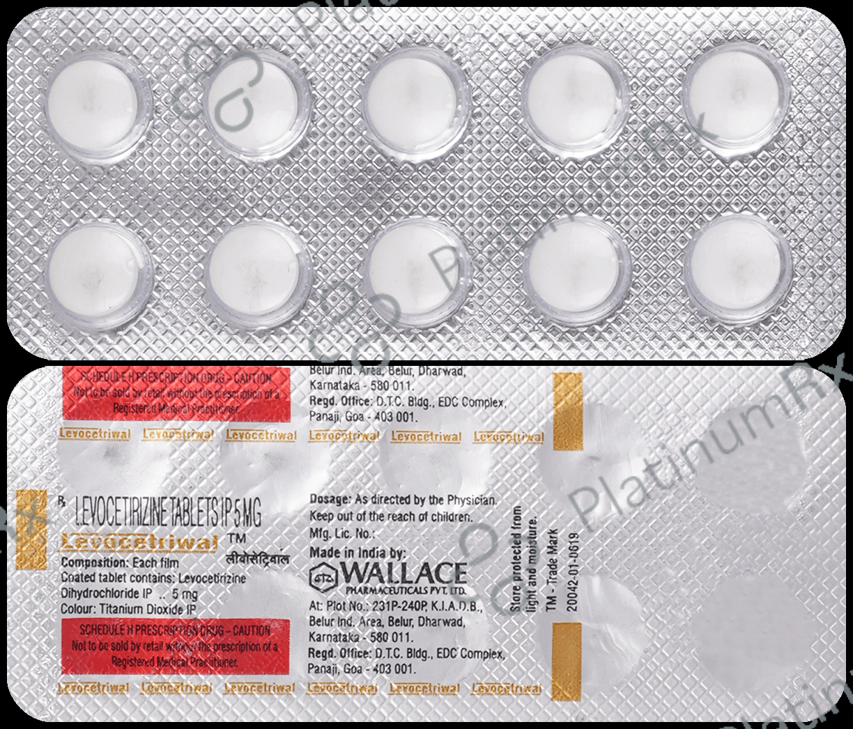 Levocetriwal 5mg Tablet