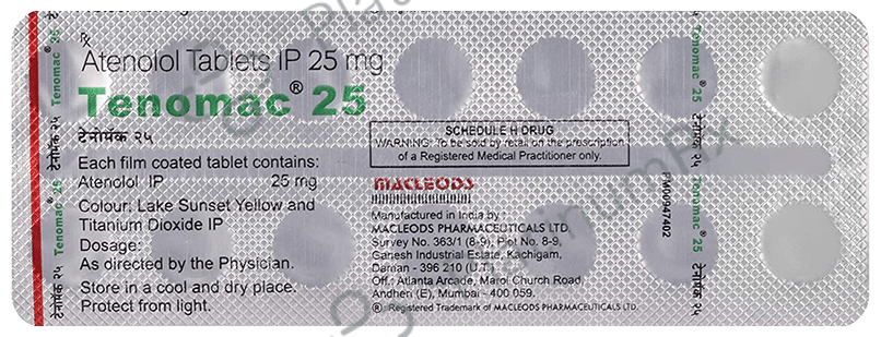 Tenomac 25mg Tablet 14s