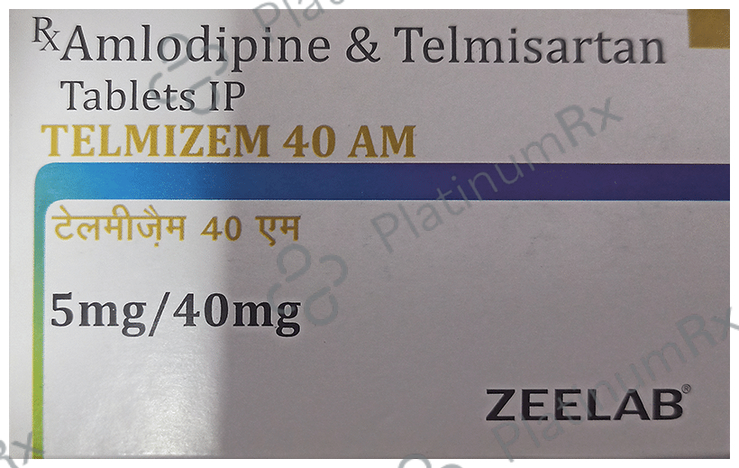 Telmizem 40 AM Tablet 15 Tablet