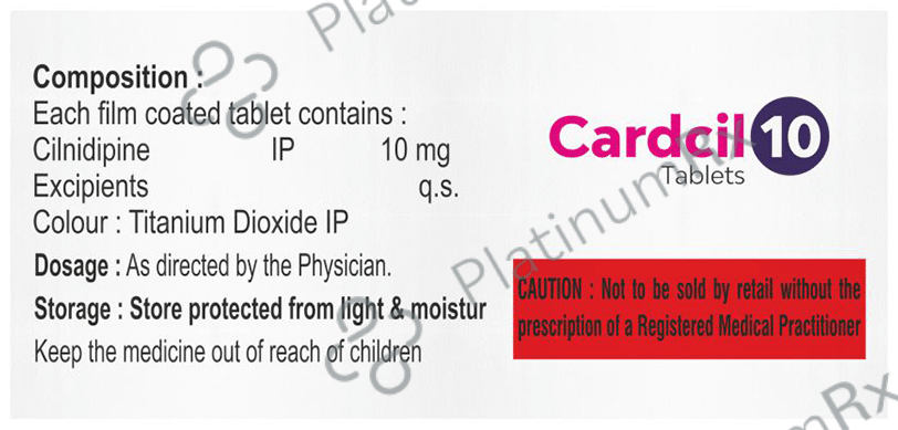 Cardcilin 10 Tablet