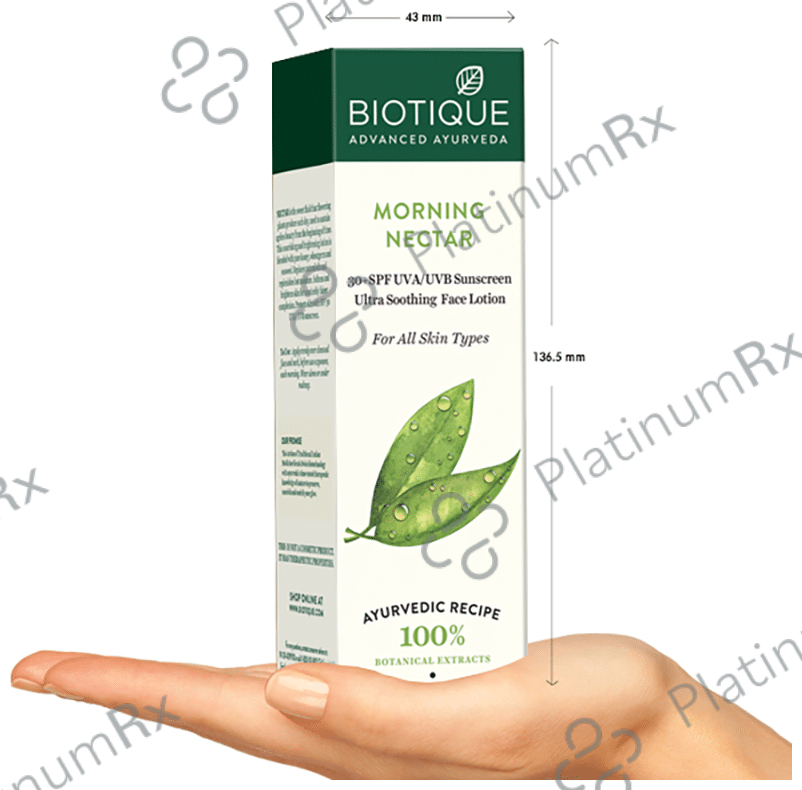 Biotique Morning Nectar Sun Protect Moisturizer - SPF 30+ Sunscreen