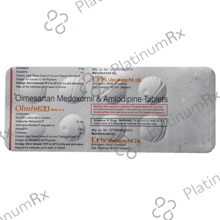 Olmin 20 A 5/20mg Tablet 10s
