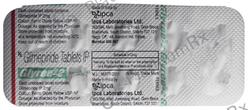 Glyree 2mg Tablet 10s