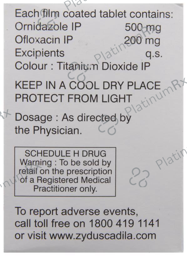 Orni O 200/500mg Tablet 10s