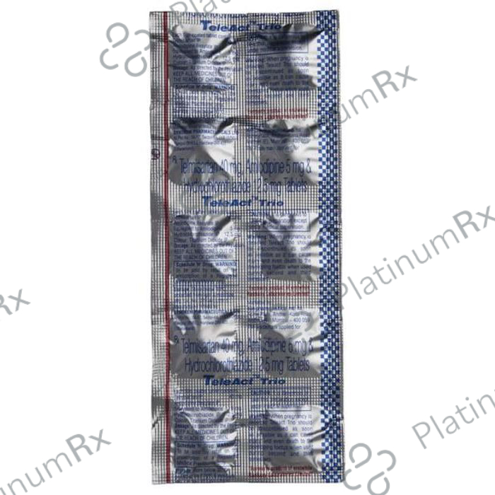 Teleact Trio 5/12.5/40mg Tablet 10s