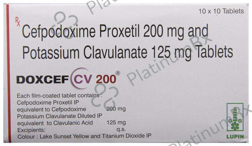 Doxcef CV 200/125mg Tablet 10s