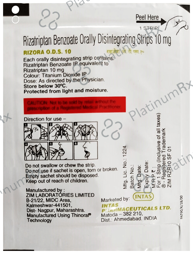 Rizora ODS 10 Disintegrating Strip