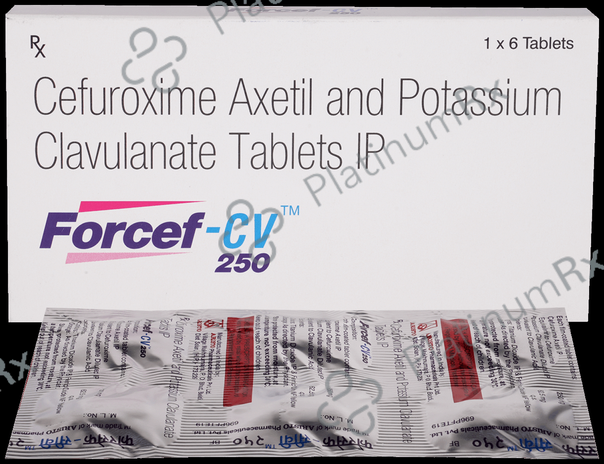 Forcef CV 250/62.5mg Tablet 6s