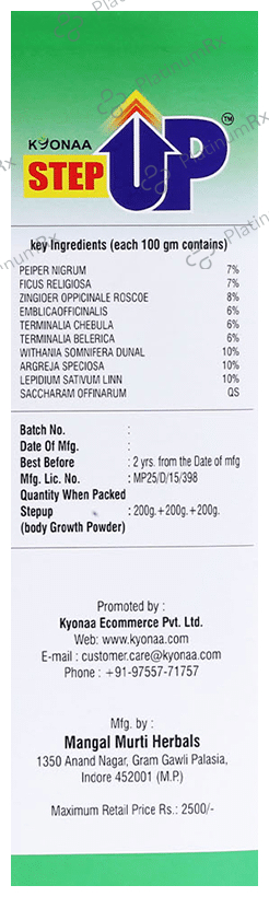 Step-Up Body Growth Powder (3 Each) 1 Box