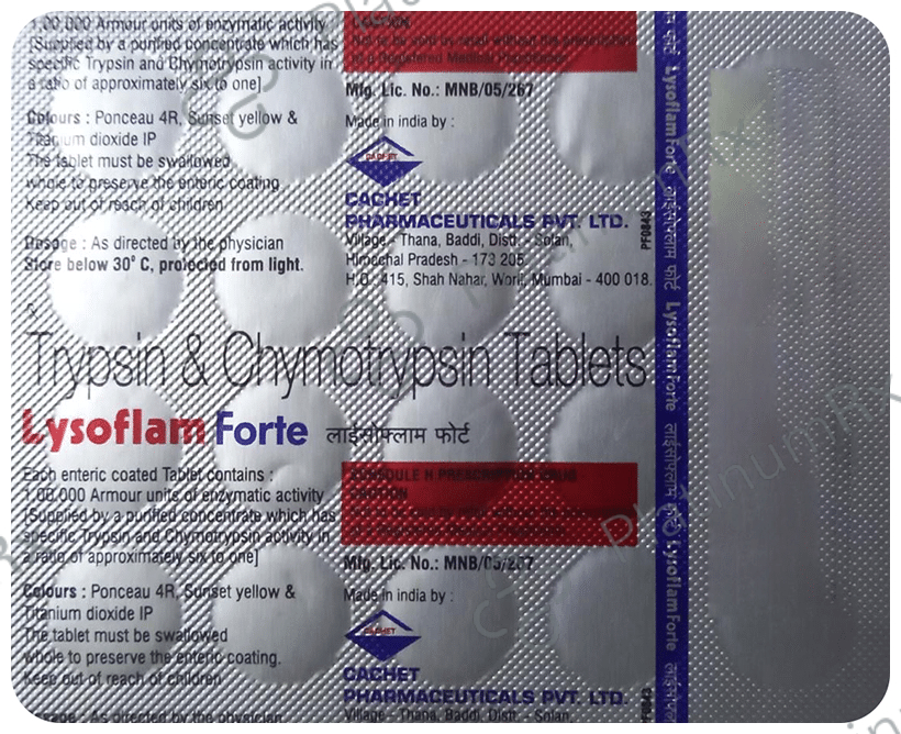 Lysoflam Forte 100000AU Tablet