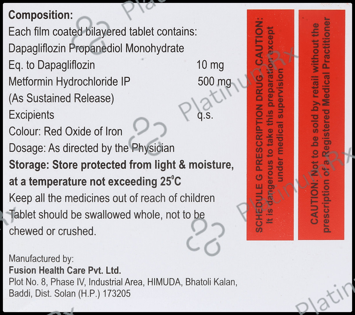 Dexiglu M 10/500mg Tablet SR 10s