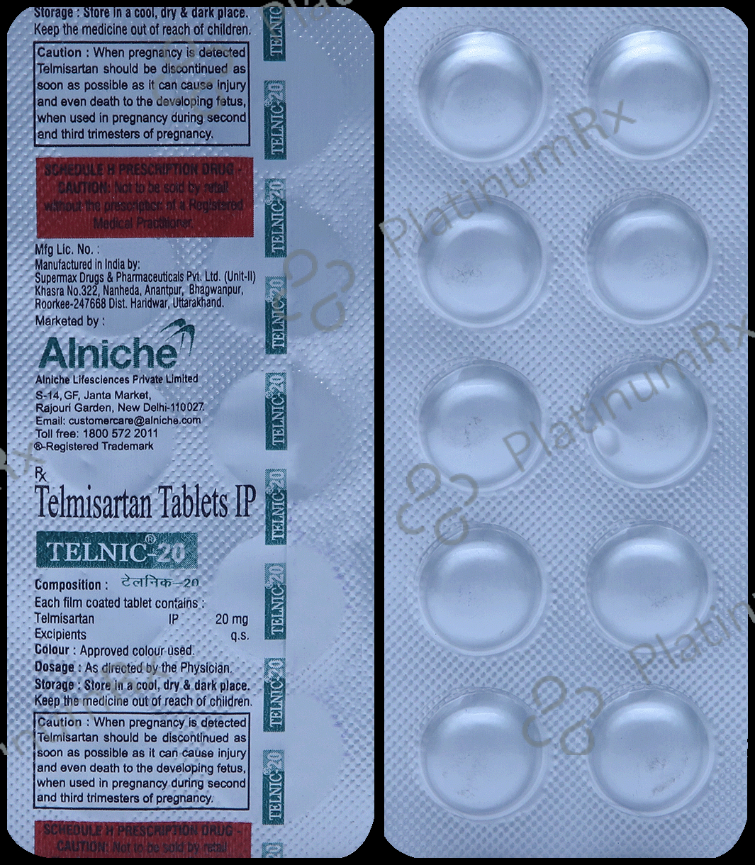 Telnic 20mg Tablet