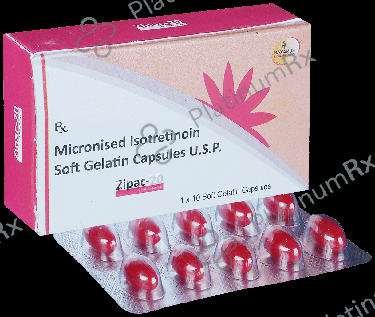 Zipac 20mg Soft Gelatin Capsule 10s