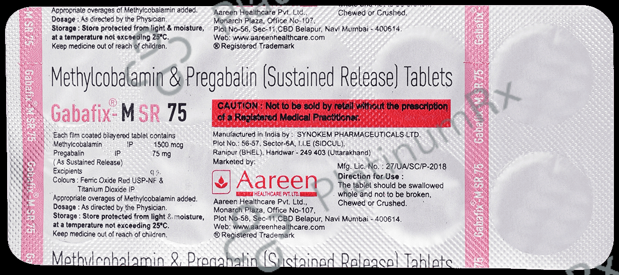 Gabafix-M SR Tablet