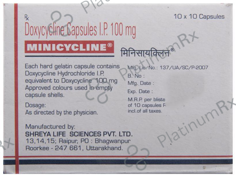Minicycline Capsule