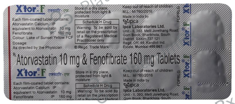 Xtor F 10/160mg Tablet 10s