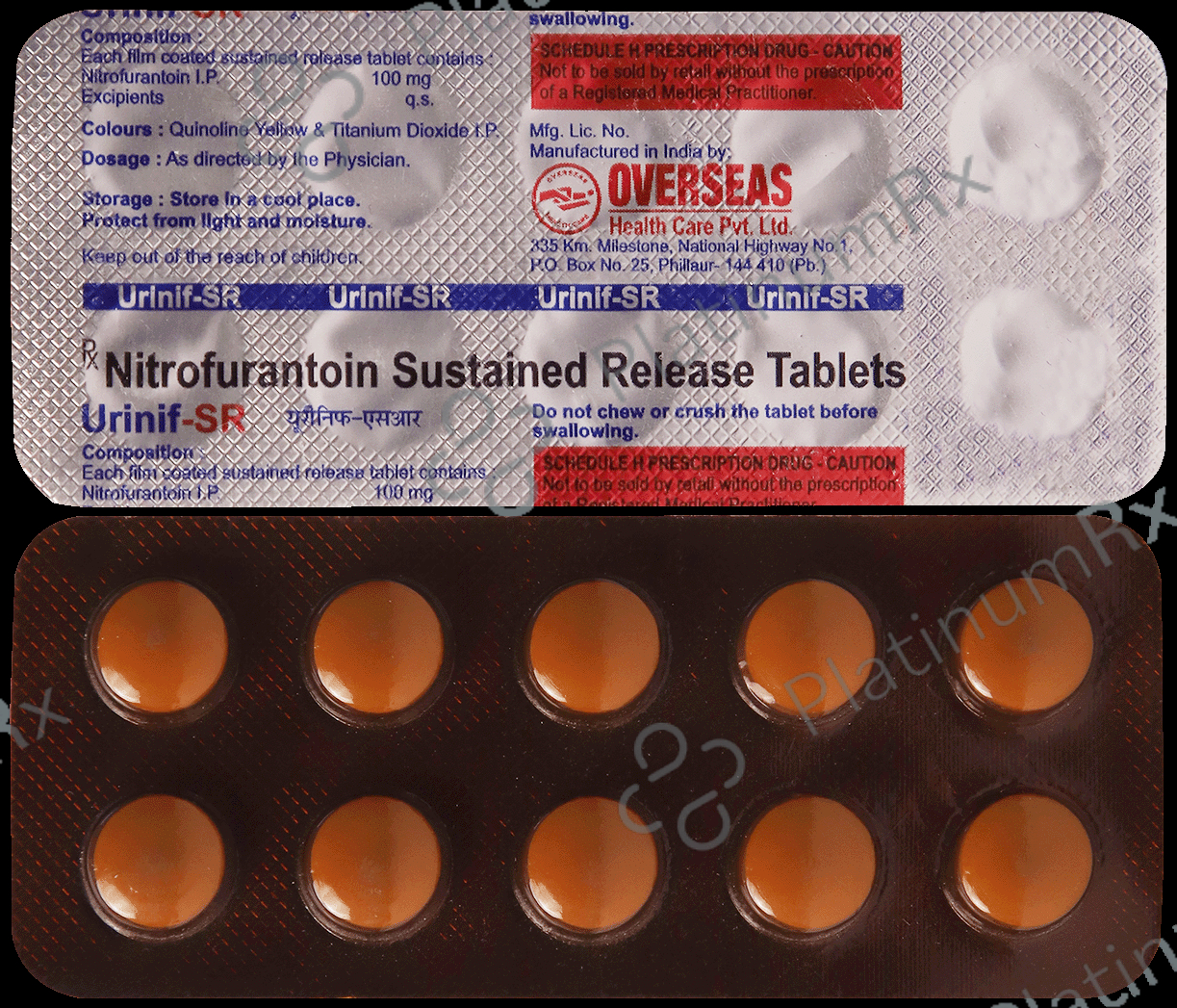 Urinif 100mg Tablet SR
