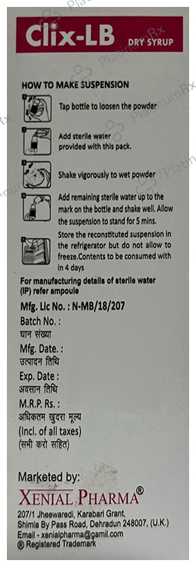 Clix-LB Dry Syrup