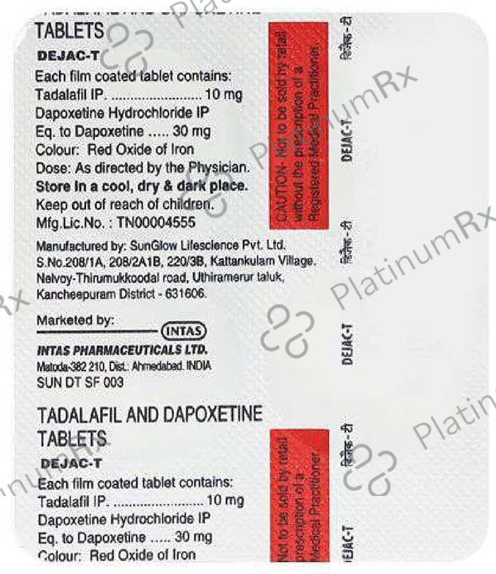 Dejac T 30/10mg Tablet 4s