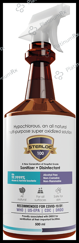 Sterloc Sanitizer + Disinfectant (500ml Each) 1 Bottle