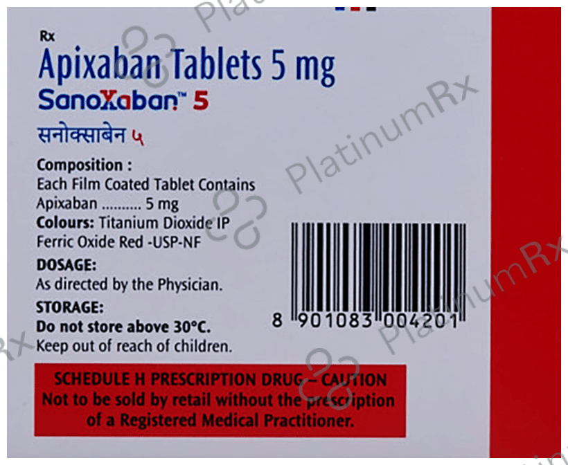 Sanoxaban 5mg Tablet 10s