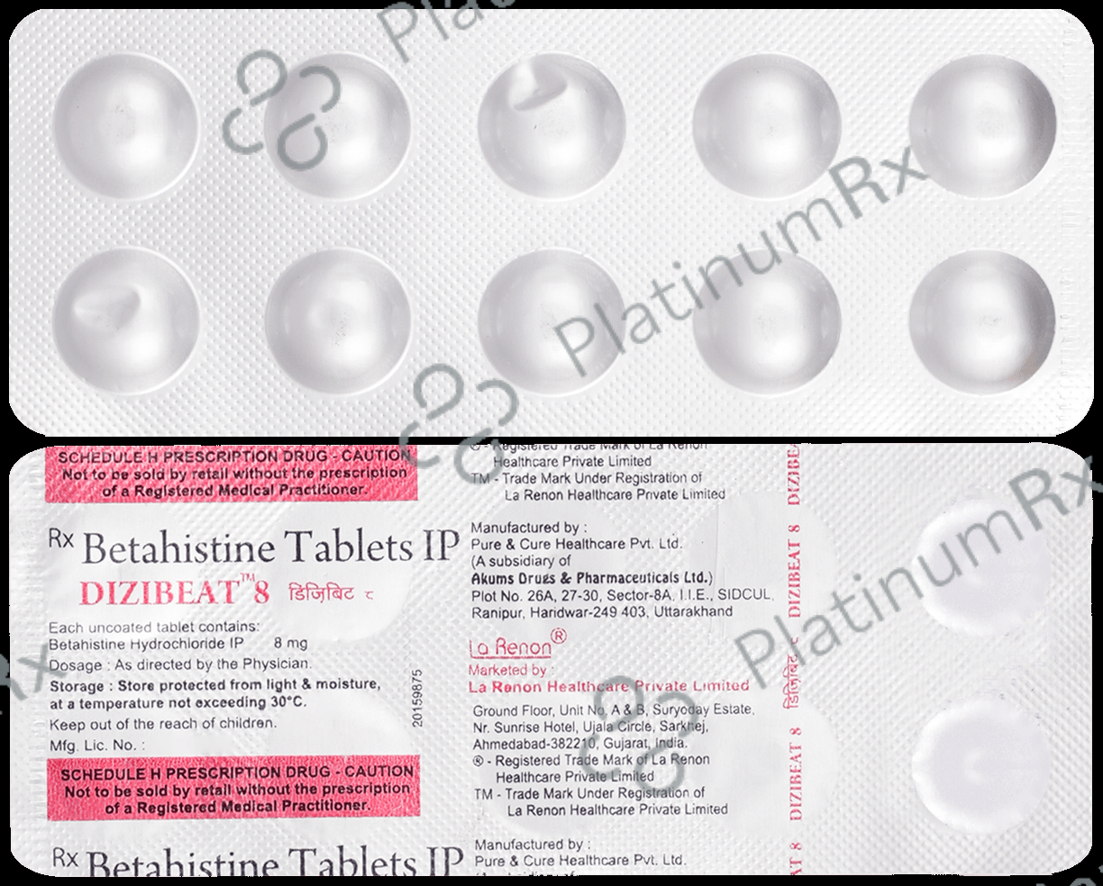 Dizibeat 8mg Tablet 10s