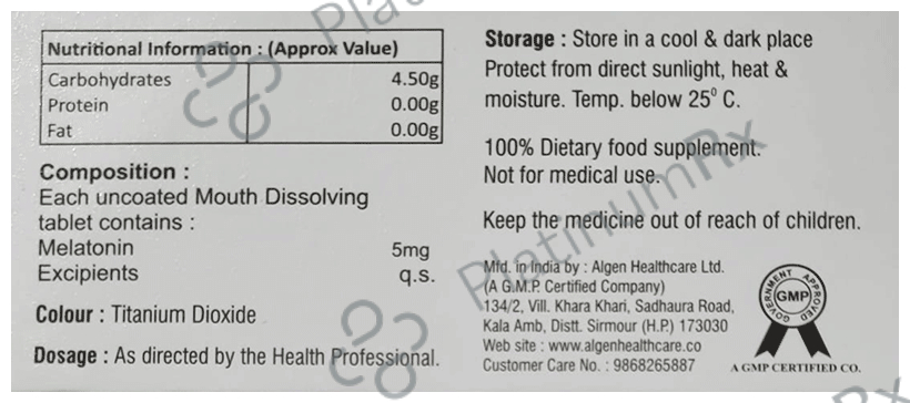 Melogram 5 Tablet MD