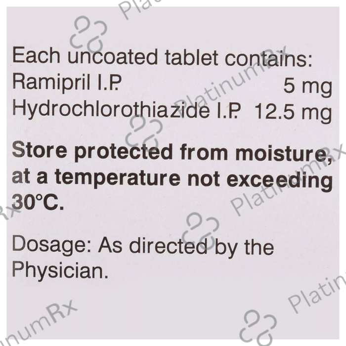 Ramistar H 12.5/5mg Tablet 15s