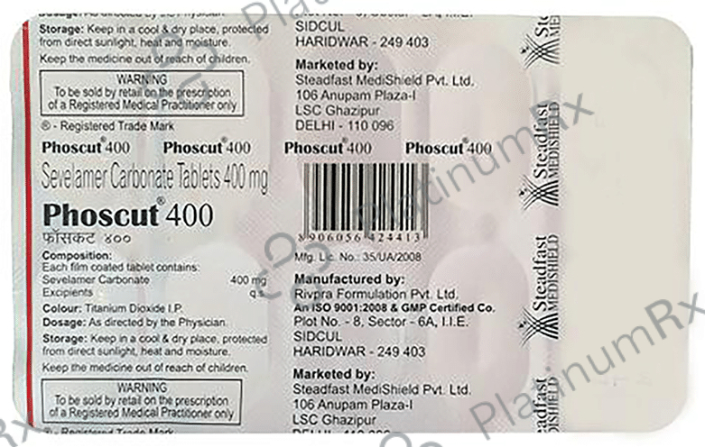 Phoscut 400mg Tablet 10s