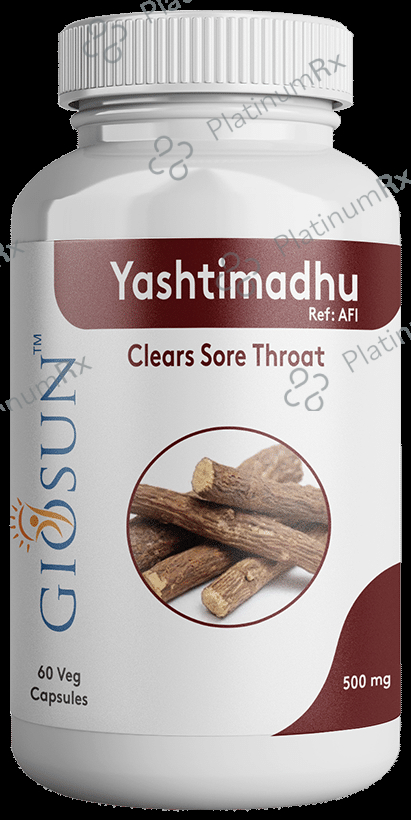 Giosun Yashtimadhu 500mg Veg Capsule