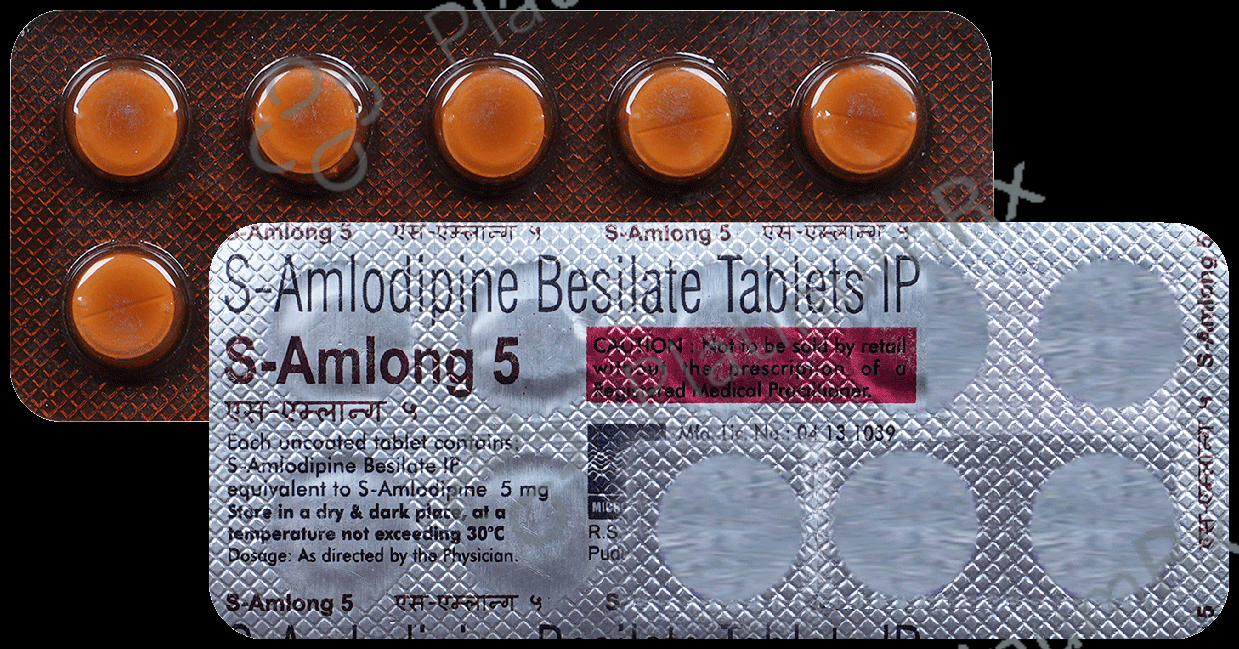S Amlong 5mg Tablet 10s