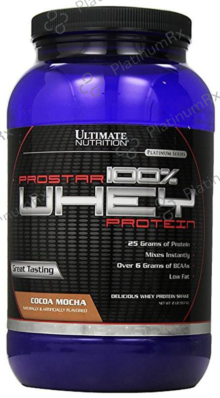 Ultimate Nutrition Prostar 100% Whey Protein for Muscle Recovery - Flavour Cocoa Mocha Powder 2 lb