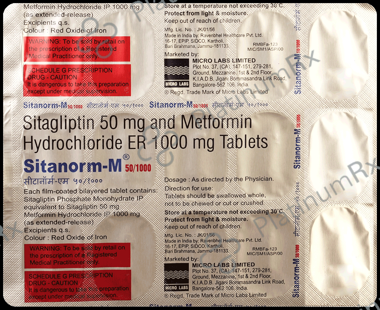 Sitanorm-M 50/1000 Tablet ER