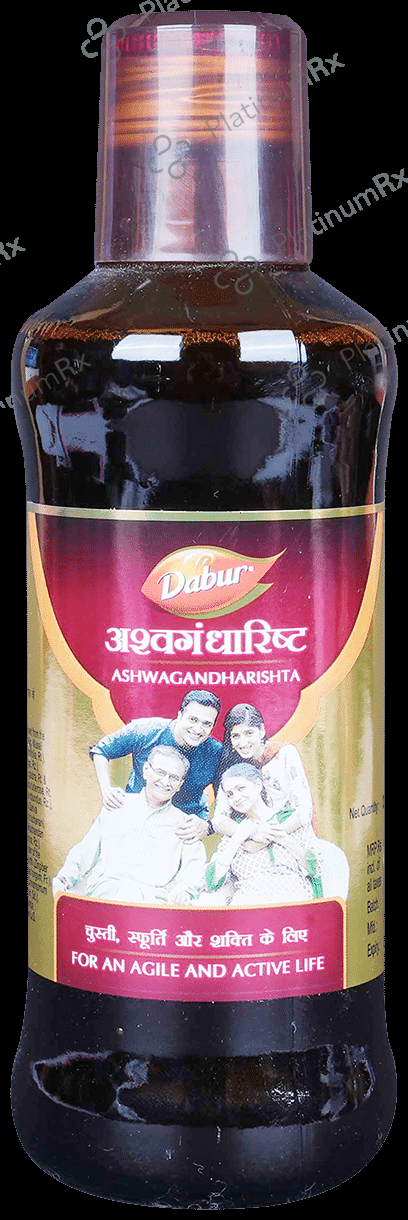 Dabur Ashwagandharishta - Manages Stress, Weakness, Energy Levels & Vitality 225 ml