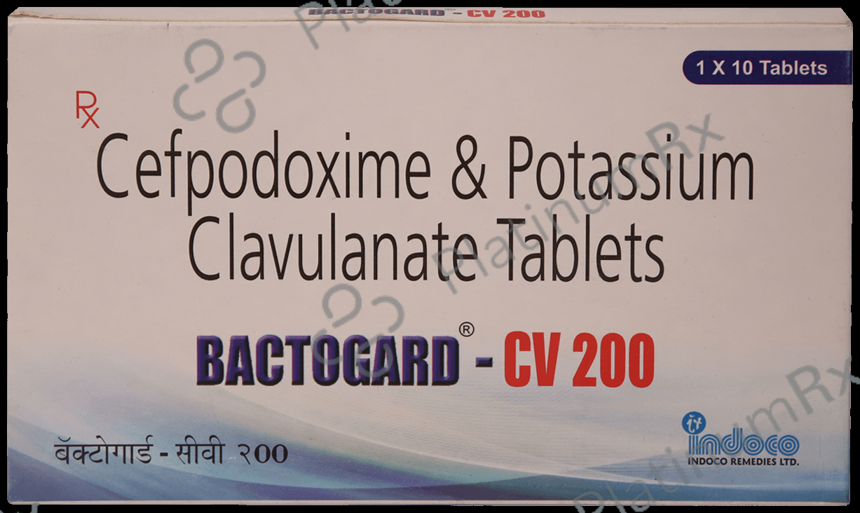 Bactogard CV 200/125mg Tablet 10s
