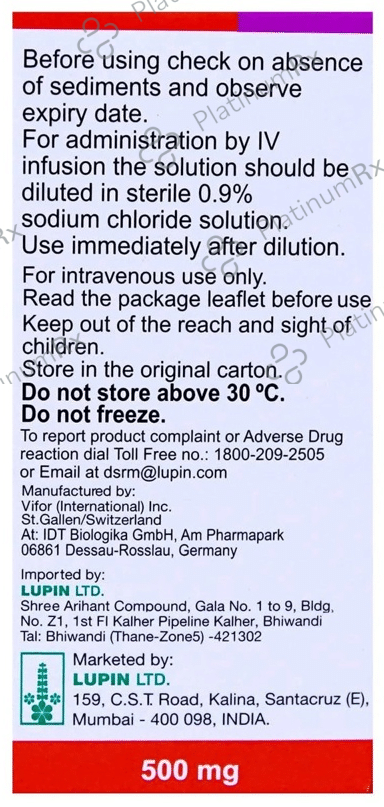Ferinject 500mg Injection
