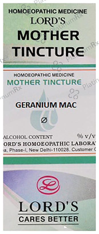Lord's Geranium Mac Mother Tincture Q