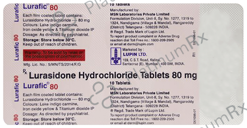 Lurafic 80mg Tablet
