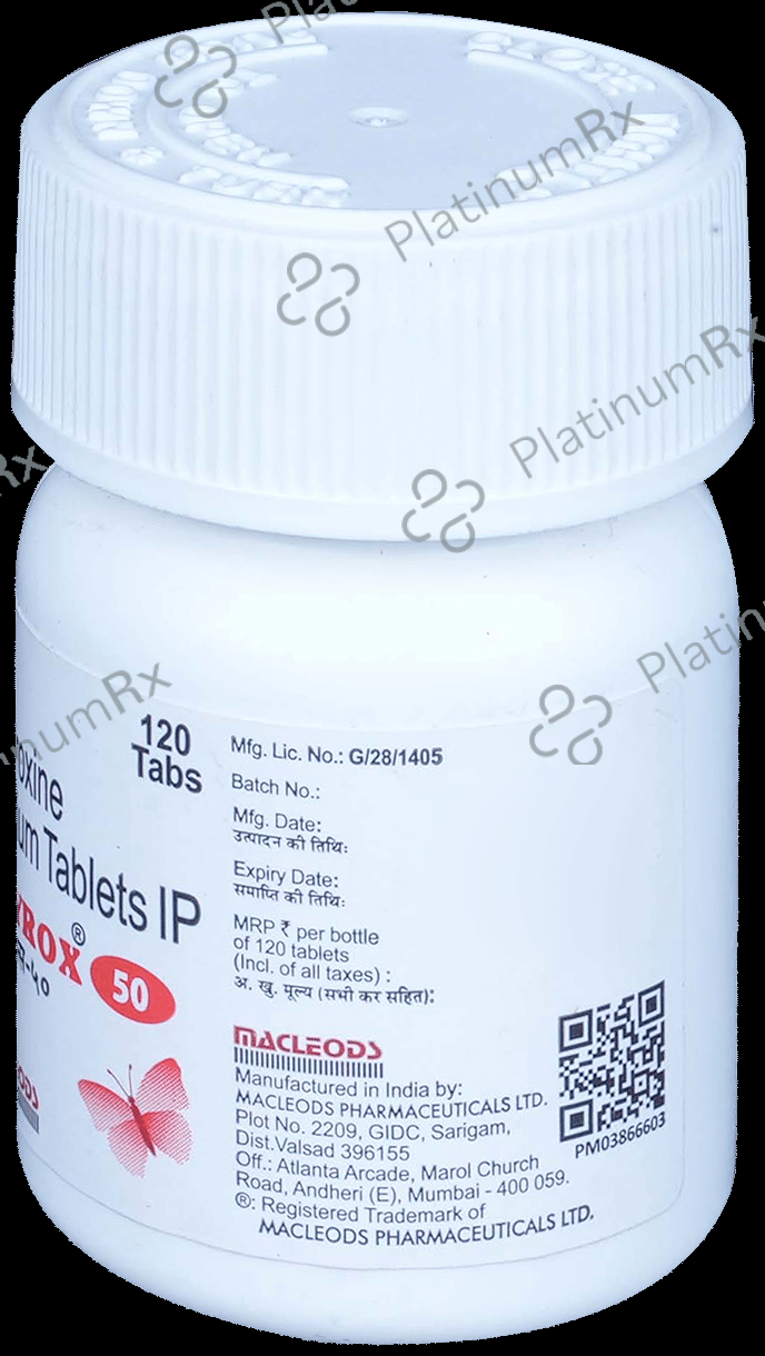 Thyrox 50mcg Tablet 120s